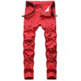 thumbnail image 1 of cllios Prime Clearance Men's Skinny Ripped Jeans Slim Fit Distressed Stretch Denim Pants, 1 of 8