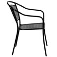 thumbnail image 3 of Black Indoor-Outdoor Steel Patio Arm Chair with Round Back, 3 of 9