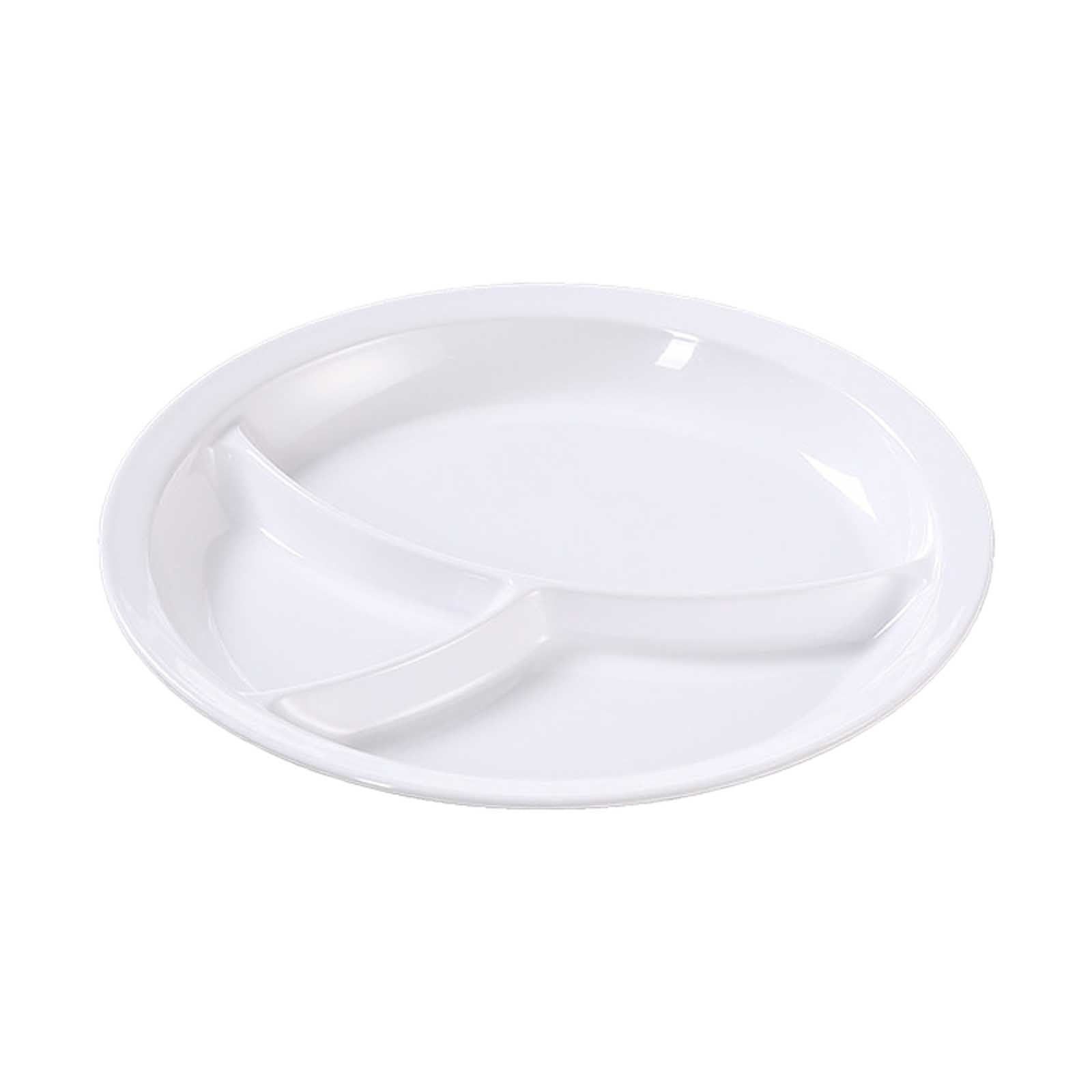 Binwennn Heat Imitation Porcelain Compartment Fast Food Trays Specifically Designed For School And Unit Canteens Commercial Grade Tableware Place Mats Indoor Set Outdoor Table Setting for 2 Dining