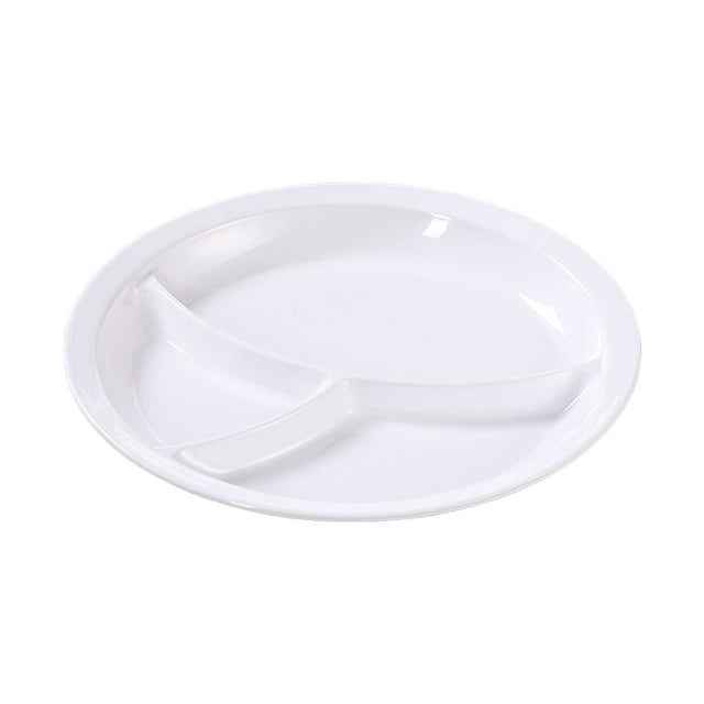 Binwennn Heat Imitation Porcelain Compartment Fast Food Trays Specifically Designed For School And Unit Canteens Commercial Grade Tableware Place Mats Indoor Set Outdoor Table Setting for 2 Dining