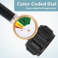 thumbnail image 2 of 12 Feet Propane Hose Adapter with Gauge, Fit for Mr. Heater Buddy Heater, Blackstone Tabletop Griddle, Portable Propane Camping Stove and More, Connects to 5-20 lb Propane Tank, 2 of 6