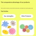 thumbnail image 5 of WSBDENLK Cyber Monday 83PC DIY Building Block Wheel Rotating Building Block Track Car Children Puzzle Early Assembly of Large Toys Toys for Child Fall Saving, 5 of 5