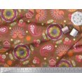 thumbnail image 3 of Soimoi Rayon Fabric Mandala & Paisley Ethnic Decor Fabric Printed Yard 42 Inch Wide, 3 of 3