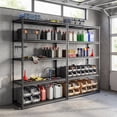 thumbnail image 3 of Costway 3 PCS 5-Tier Heavy-Duty Utility Shelf with Adjustable Wire Racks, 2000 lbs Capacity, 3 of 10