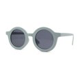 thumbnail image 3 of Lunettes de Soleil Rétro pour Enfants, Taille Enfant, Plastique Épais, Lentille Ronde Ronde, Bleu Clair Noir, 3 of 4