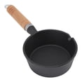 thumbnail image 1 of Mini Egg Frying Pan Cast Iron Solid Wood Handle Mini Pre Seasoned Skillet for Indoor Outdoor Cooking Uniform Heating, 1 of 8