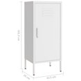 thumbnail image 4 of vidaXL Armoire de Rangement Blanche 42,5x35x101,5 cm Acier, 4 of 5