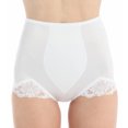 thumbnail image 3 of Women's Rago 919 Light Shaping V Leg Brief Panty with Lace (Beige 2X), 3 of 4