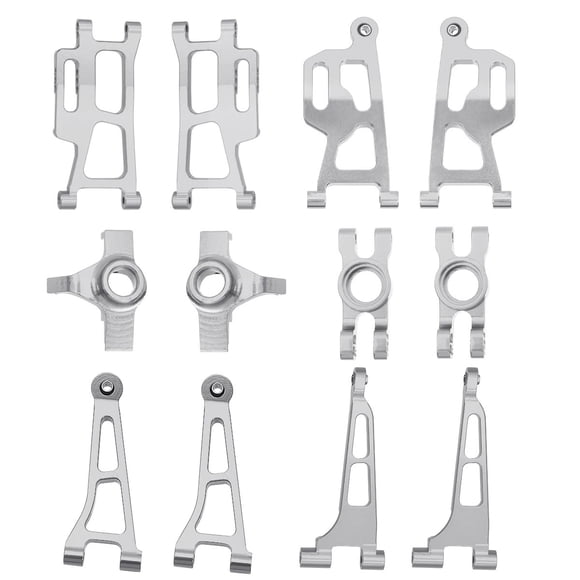 Xingzhi Durable Front Rear Portal Axle DIY Kit For 1/14 MJX 14210 On-Road Vehicles Silver