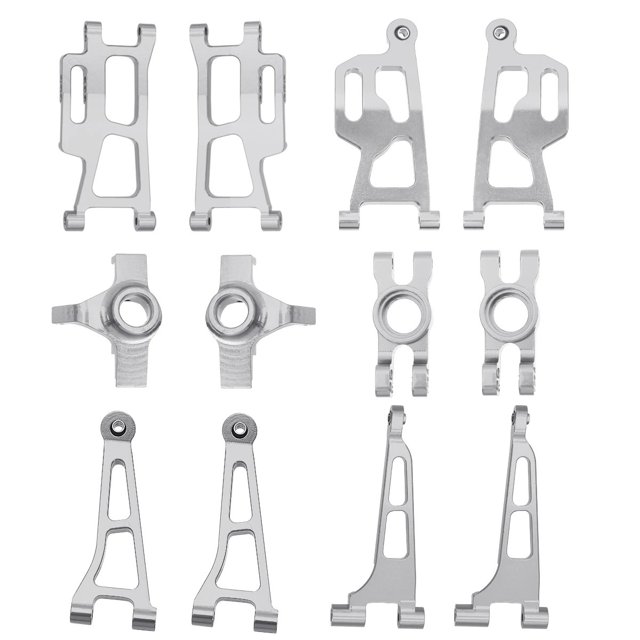 Xingzhi Durable Front Rear Portal Axle DIY Kit For 1/14 MJX 14210 On-Road Vehicles Silver