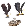 thumbnail image 1 of Ensemble de Statues Eagle 3 Pcs Modèle de Eagle Réaliste Volant Ornement de Simulation Eagle, 1 of 9