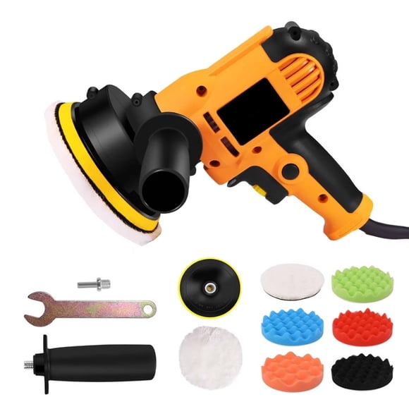 Amdohai Electric Buffer Polisher 6 Inch for Polishing Sanding Waxing Variable Speed 600-3600RPM Detachable Handles with Polishing Pads for Car Polishing and Home Appliance