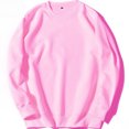 thumbnail image 3 of Ediodpoh Chandail à Col Rond pour Homme, Coupe Ajustée, Automne, Décontracté, Uni, Haut, Couleur, Col Rond, Long, Veste, Automne, Poche, Manches Longues, Blouse pour Homme, Chandail à Col Rond, Rose, TG, 3 of 3