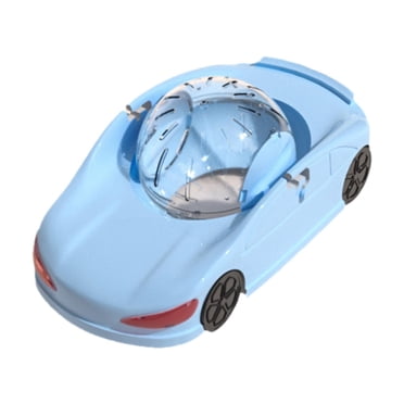 Milaget Hamster Exercise Wheel Funny Hamster Toy Car for Hedgehog Small Animals Mice Blue