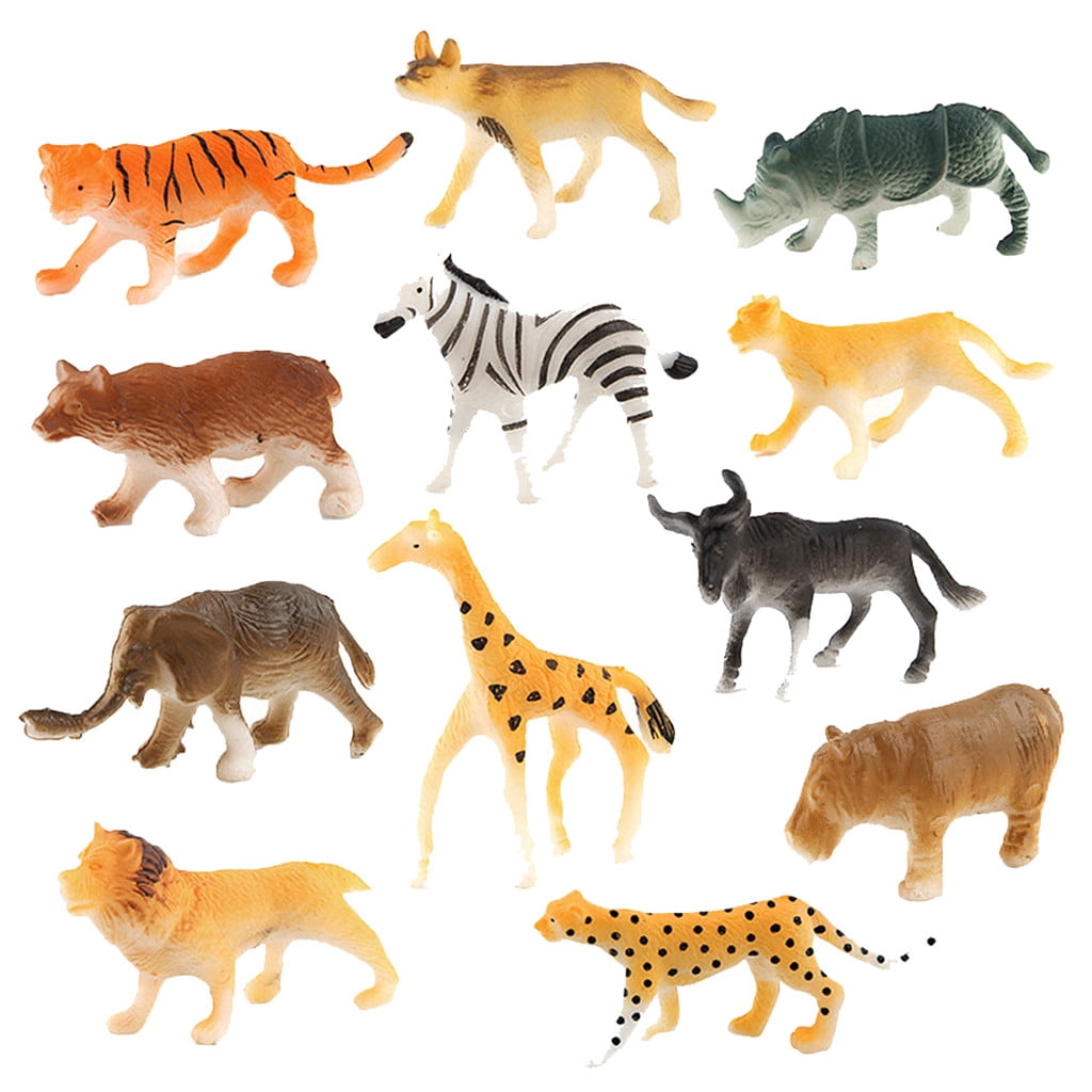 Andux - Figurines Animaux Sauvages Réalistes - Lot De 4 Papillons - Jouets Éducatifs Zoo Jungle - Apprentissage