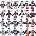 thumbnail image 1 of 24pcs Galaxy Clone Trooper Minifigure Set, Iconic 1.77-Inch Space Building Block Figures, Ideal Collectibles Gift for Kids and Fans, 1 of 5