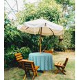 thumbnail image 2 of Vargottam Indoor/OutdoorRoundTablecloth 58 InchTablecloth with Umbrella Hole & Zip- Waterproof TableCloth TableCovers for Backyard Table -Turquoise Blue, 2 of 7