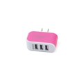 thumbnail image 2 of Universal Candy Color 3 USB Multi-Port ; Wall Wall Charger US Plug Wall Adapter Cube Block AC 110-220V 5V, 2 of 4
