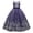 Purple, variant on Girls Dresses Flower Lace Maxi Gown for Kids – Wedding Party Formal Dress with Sequin Bowknot Puff Sleeves and Elegant Design