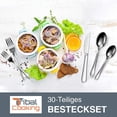 thumbnail image 2 of Stainless steel cutlery set-elegant cutlery set-kitchen accessories, cutlery set, polished, rustproof, dishwasher-safe, 2 of 9