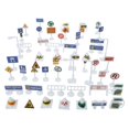 thumbnail image 1 of CIMAXIC 2 Set Traffic Signs Model Mini Road Signs Traffic Light Toy Play Traffic Signs,2.36"X0.79"X0.59", 1 of 5