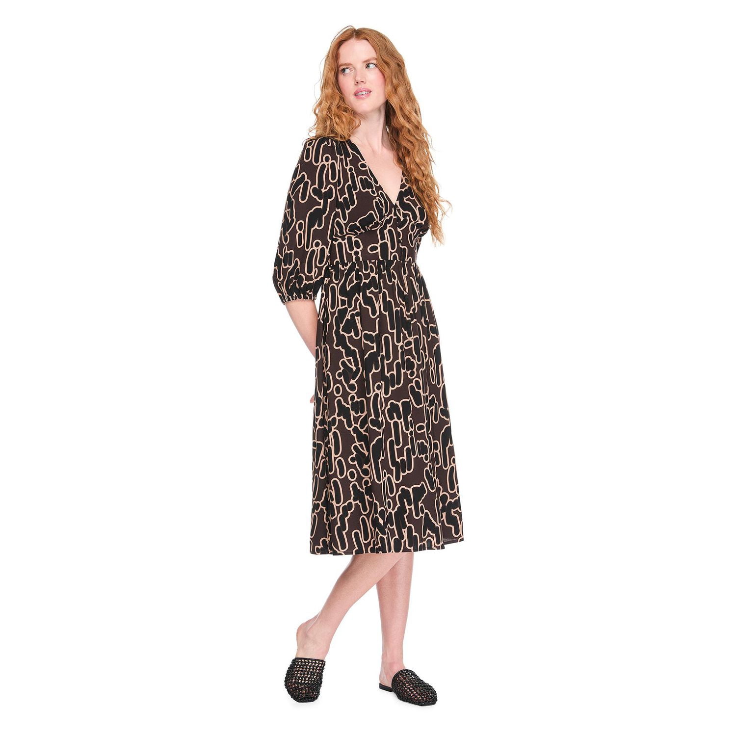 George Women's Peasant Midi Dress