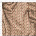 thumbnail image 4 of Soimoi Beige polyester Crepe Fabric Floral & Pomegranate Fruits Print Sewing Fabric BTY 42 Inch Wide, 4 of 6