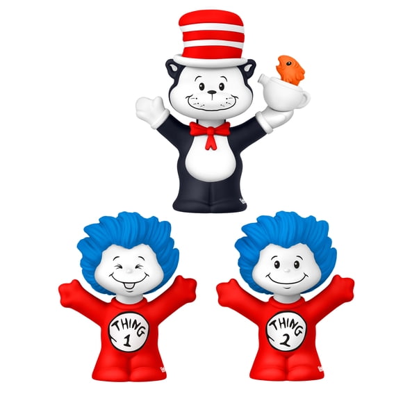 Little People Collector Dr. Seuss The Cat in the Hat Special Edition Set for Fans, 3 Figures
