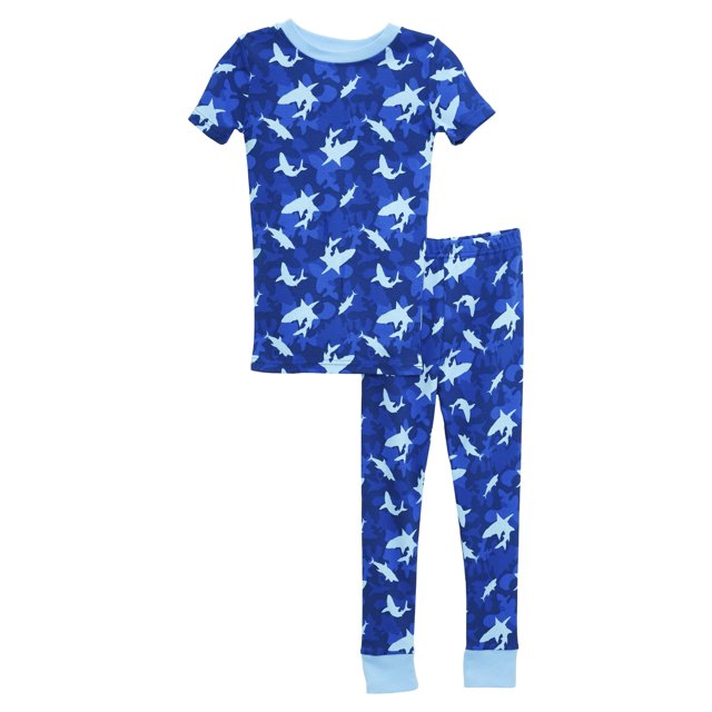 Pretigez Pyjama pour Garçons en Coton Biologique, Ensemble de Sommeil 2 Pcs