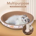 thumbnail image 3 of Cat Scratcher Cardboard, Corrugated Paper Scratch Resistance Round Cat Scratching Board Grinding Claws  For Indoor, 3 of 8