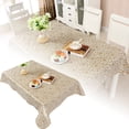 thumbnail image 1 of PEVA Film Composite Tablecloth Round Rectangular TV Cabinet Mat Square Coffee Table Cover Protector, 1 of 4
