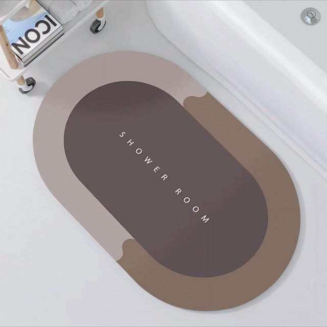Super Absorbent Bath Mat Bath Rugs Quick Drying Bathroom Rug Non-slip Entrance Doormat Nappa Skin Floor Mats Toilet Carpet Home Decor
