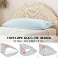 thumbnail image 2 of PiccoCasa 2 Pcs Body Pillowcases Microfiber Envelope Long Pillowcover, Standard Light Gray, 2 of 8