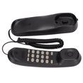 thumbnail image 1 of Wall Mountable Telephone,  Function FSK DTMF Dual System Landline Telephone Battery Free Space Saving  For School For Office Black, 1 of 8