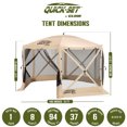 thumbnail image 2 of CLAM Quick-Set Abri Portable & 2 Panneaux Coupe-Vent et Soleil, 2 of 12