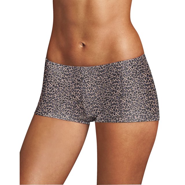 Maidenform Culottes Garçonnes de Rêve pour Femmes - Article à Succès, 7, Imprimé Animal Gris Aguichant
