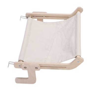 Cat Window Hammock, Sturdy Wood Frame Comfortable Wall Mount Bedside Cat Perch, Easy Assembly for Balconies, , or Walls, Provides Resting Spot