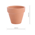 thumbnail image 2 of POINTERTECK 10Pcs 5.5x5cm Small Mini Terracotta Pot Clay Ceramic Pottery Planter Cactus Flower Pots Succulent Nursery Pots Great for Plants Crafts Wedding Favor, 2 of 6