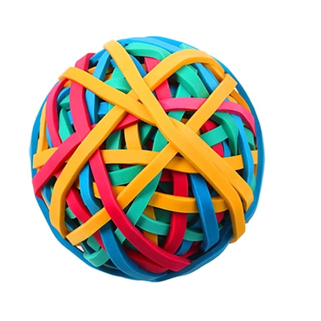 Band Ball High Resilience Heat-resistance Colorful Elastic Ball Wide Applications Multiple Safe Anti-aging Fixing Tools Bands Loop Document Organizer 150g
