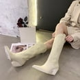 thumbnail image 2 of jovati Womens Shoes Retro Embossing Pattern Mid Heel Zipper Fashion Leather High Boots, 2 of 9