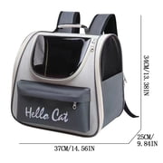 Cat Backpack Carrier, Breathable Cat Carrier Large Space Bubble Pet Backpack for Kitty Small Dog Up To 15lbs, Transparent & Foldable Pet Carrier for Travel Hikingduffle Bag Carry On
