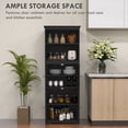 thumbnail image 4 of HOMCOM Buffet de 63 Pouces avec Huche, Armoire de Rangement avec Tablette Ajustable, 4 of 10