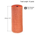 thumbnail image 2 of Unique Bargains PP Burlap Mesh 10' x 10 Yards Decorative Wrapping Ribbon, Orange 1 Roll, 2 of 5