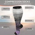thumbnail image 3 of SUTENGDA 3 Pairs Plus Size Compression Socks for Women Men Wide Calf 20-30 mmHg Extra Large for Circulation Support Recovery XXL, 3 of 6