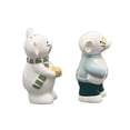 thumbnail image 4 of Holiday Time Maison De Noel Earthenware 3D Mice Salt and Pepper Shaker Set, 4 of 7