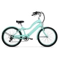 thumbnail image 1 of Hyper E-Ride 26" Ladies 36V Electric Cruiser E-Bike with Pedal-Assist, 250W Motor, Seafoam, 1 of 9
