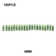 thumbnail image 4 of 100 Pcs Rondelles en Strass avec Grandes Rondelles Rondes Multicolores Trous Breloque Perles Entretoises Bijoux Cristal Multicolores Perles en Vrac pour Bricolage Collier Vert, 4 of 8