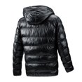thumbnail image 4 of DPTALR Men's Flight Suit Jacket Reversible Hooded Collar Jacket In Winter Warm Coat, 4 of 9