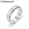 thumbnail image 1 of Anti-anxiety Spinner Fidget Rotating Rings Men Women AU Titanium Steel B8E1, 1 of 1