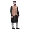 thumbnail image 2 of Atasi Ensemble de Pyjama Kurta Churidar Ethnique avec Veste Nehru Imprimée pour Hommes, 2 of 3